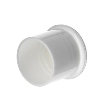 20mm 20-415 White Plastic Smooth Plain Screw Cap XG20G02 (2)