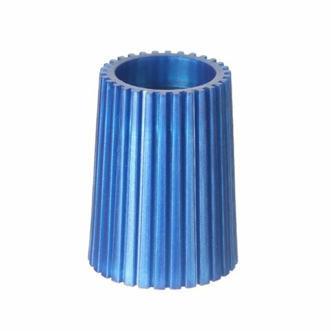 20mm 20-420 Blue PP Plastic Ribbed Plain Screw Cap XG26L01 (3)