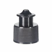 24-410 Black PP Plastic Ribbed Push Pull Cap TL65L02 (2)