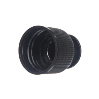 24-410 Black PP Plastic Ribbed Push Pull Cap TL65L02 (3)