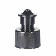 24-410 Black PP Plastic Ribbed Push Pull Cap TL65L02 (4)