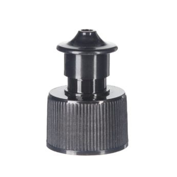 24-410 Black PP Plastic Ribbed Push Pull Cap TL65L02 (4)