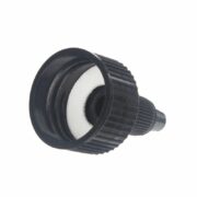 24-410 Black PP Plastic Ribbed Spout Cap with PE Foam Liner TL65L01 (2)