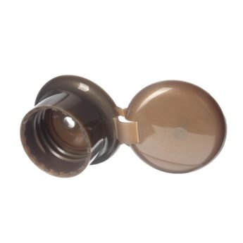 24-410 Brown PP Plastic Smooth Flip Top Cap FG25M01 (2)