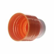 24-410 Oranger-White PP Plastic Smooth Push Pull Cap TL65G01 (2)