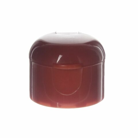 24-410 Red PP Plastic Smooth Flip Top Cap FG65Y01 (1)