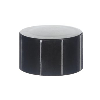 24mm 24-410 Black PP Plastic Smooth Double Wall Cap with PE Foam Liner SCG0501 (1)