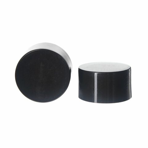 24mm 24-410 Black PP Plastic Smooth Double Wall Cap with PE Foam Liner SCG0501 (4)