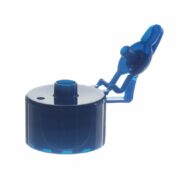28-410 Blue PP Plastic Smooth Flip Top Cap FG05Q01 (2)