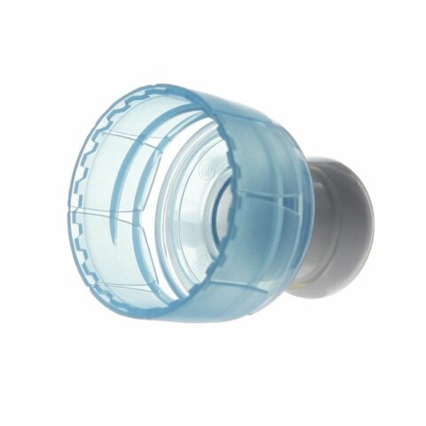 28-410 Blue-White PP Plastic Smooth Push Pull Cap TL05G02 (1)