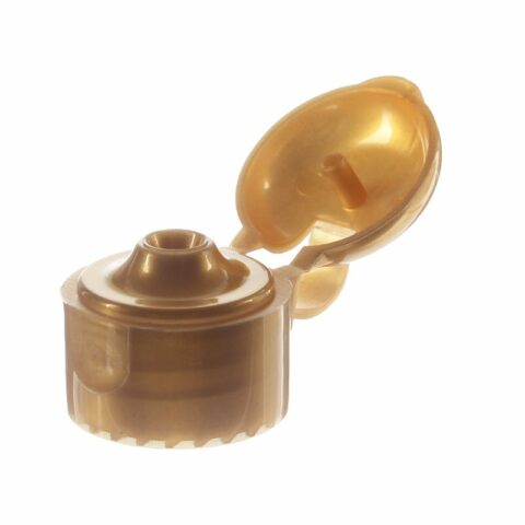 28-410 Gold PP Plastic Smooth Flip Top Cap FG05Y01 (2)