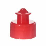 28-410 Red PP Plastic Ribbed Push Pull Cap TL05L03 (2)