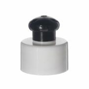 28-410 White-Black PP Plastic Smooth Push Pull Cap TL05G01 (2)