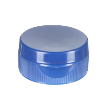 32-400 Blue PP Plastic Ribbed Flip Top Cap FG54XF01 (1)