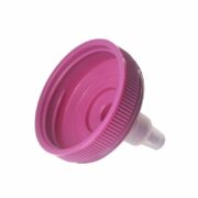 38-400 Pink PP Plastic Ribbed Spout Cap TL14L01 (2)