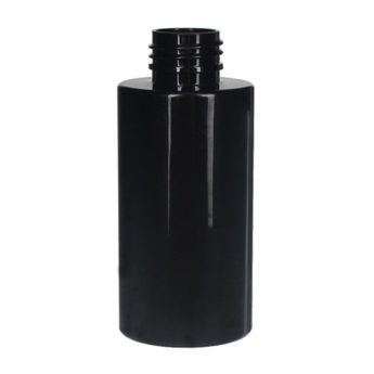 100ml Black PET Plastic Cylinder Bottles 01100-2YP65M (1)