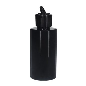 100ml Black PET Plastic Cylinder Bottles 01100-2YP65M (3)