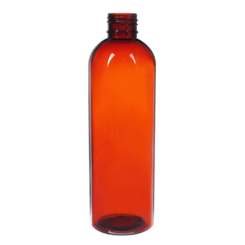250ml Amber PET Plastic Boston Round Bottle 01250YY65M (1)