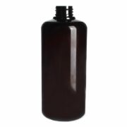 500ml Black PET Plastic Boston Round Bottles 01500YY05M (1)