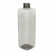 500ml Clear-Black PET Plastic Squar Bottles 01500FF05M (1)