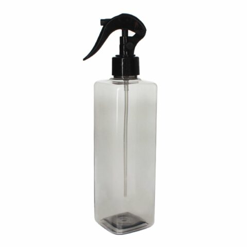 500ml Clear-Black PET Plastic Squar Bottles 01500FF05M (7)