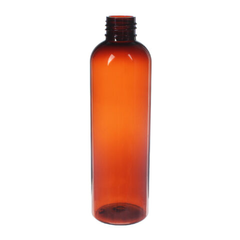 200ml Amber PET Plastic Boston Round Bottle 01200YY65M (1)