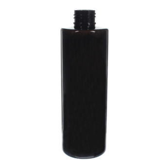 250ml Black PET Plastic Cylinder Bottle 01250P65M (1)