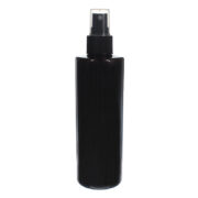 250ml Black PET Plastic Cylinder Bottle 01250P65M (2)