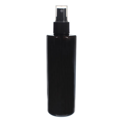 250ml Black PET Plastic Cylinder Bottle 01250P65M (2)