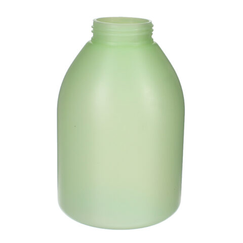 Bathroom Foam Dispenser for Shampoo, 400ml, HDPE, Green, Round, 40mm - bottle only