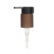 Luxury Cosmetic Treatment Pump, 24-410, Wood Grain, Clip Lock, 0.6ml Output