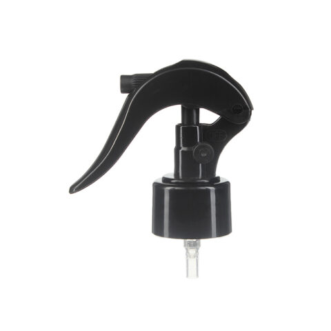 Mini Black Trigger Sprayer Fine Mist, 28-410, Lock Button, PP, 0.25ml