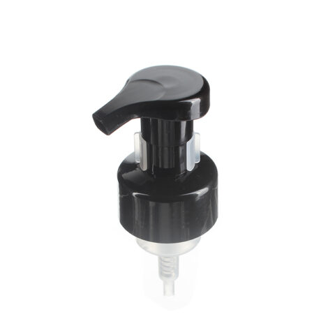 Bulk Soap Dispenser Foam Pump, Black, 43mm, Clip Lock - top view