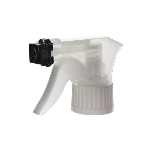 Spray/Spray Nozzle Trigger Pump, 28/410, Child Safty Lock, Clear/White, 0.9ml - side view