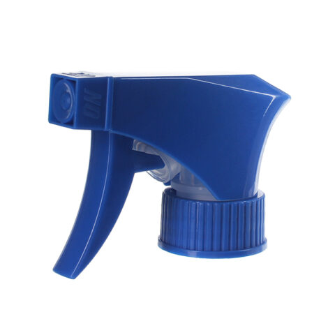28/400 Trigger Sprayer, Spray/Spray Nozzle, Blue, 0.9ml - side view