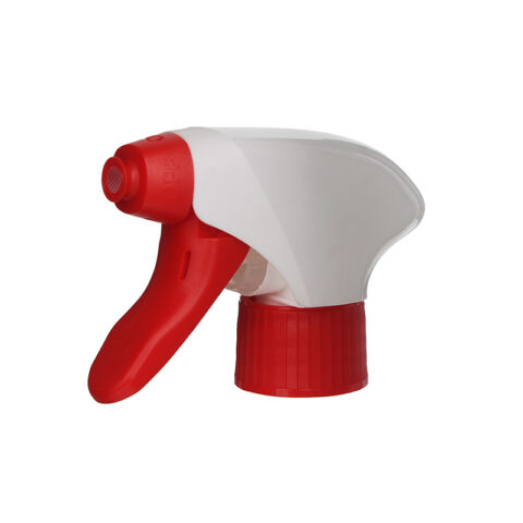 Foam Trigger Spray, 28/410, All Plastic, Recyclable PCR, Red/White, 1.3ml - side view