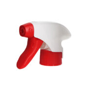 PCR All Plastic Trigger Sprayer, 28-410, Spray/Stream, Red/White, 1.3ml - side view