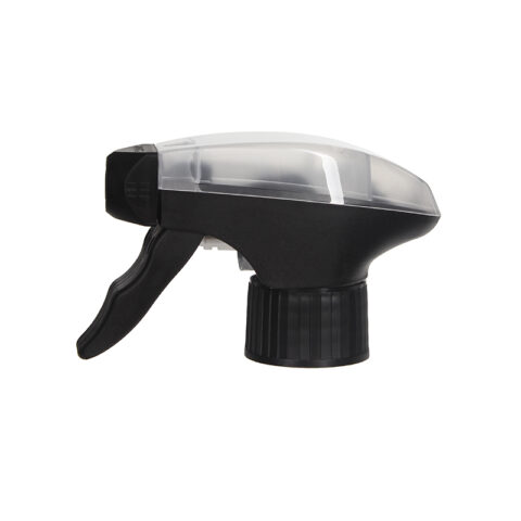 Precompression Trigger Sprayer, Full-Plastic, 28-410, Spray/Stream, Black/Natural, 1.2ml