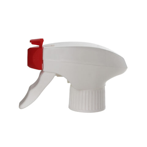 All Plastic Trigger Sprayer, Chlid Safety Lock, 28-410, Spray/Stream, Red/White, 1.2ml - with lock off