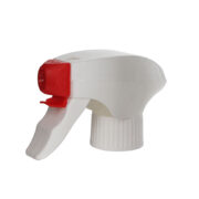 All Plastic Trigger Sprayer, Chlid Safety Lock, 28-410, Spray/Stream, Red/White, 1.2ml - side view