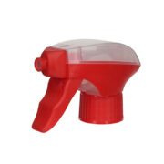 Foam Trigger Sprayer, 28-410, All-Plastic, Red/Clear, 1.2ml - side view