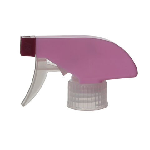 Trigger Sprayer for Essential Oils, 28/410, Spray/Spray Nozzle, Pink/Clear, 0.9ml