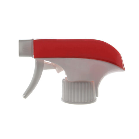 Trigger Pump Sprayer, 28/410, Spray/Spray Nozzle, Dual Cover, White/Red, 0.9ml