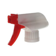 Ratchet Trigger Sprayer, 28-410, Spray/Spray, White/Red, 1.3ml - side view