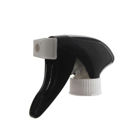 Foaming/Spray Trigger Wholesale, 28-400, All-Plastic, Black/White, 1.2ml - side view