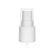 22-415 Fine Mist Sprayer- Ribbed- White- Clear PP Hood- 0.13ml