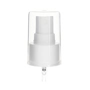 24-410 Fine Mist Sprayer- Smooth- White- Clear PP Full Rounded Hood- 0.13ml