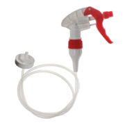 38/400 Remote Trigger Sprayer, Extended Reach, Spray/Stream Nozzle, Fits Gallon Jugs, White/Red, 36" Hose, 1.3ml Output