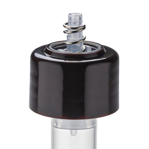 the spring located outside a lotion pump